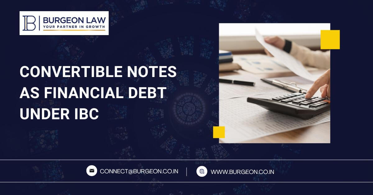 treatment of convertable notes as financial debt under ibc