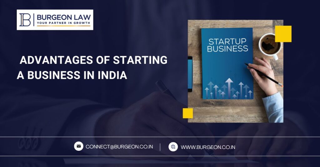 advantages of starting a business in india